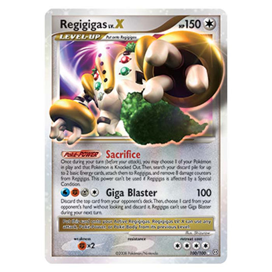 Pokemon - Diamond And Pearl Stormfront - Regigigas LV X - 100/100