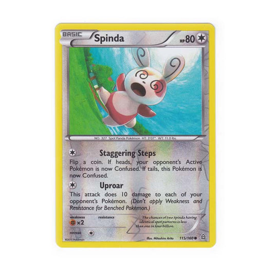 Pokemon - XY Primal Clash - (Reverse Holo) - Spinda - 115/160