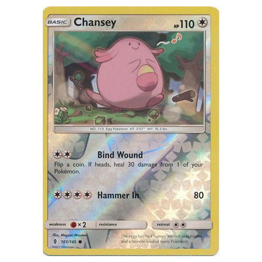 Pokemon - Sun & Moon - Guardians Rising - (Reverse Holo) - Chansey - 101/145