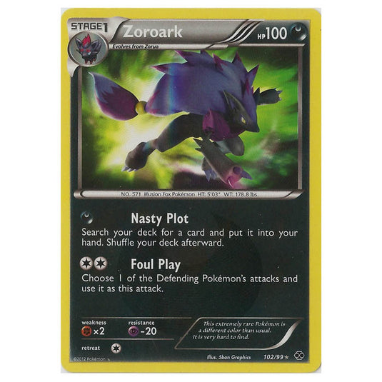 Pokemon - Black & White - Next Destinies - Zoroark 102/99