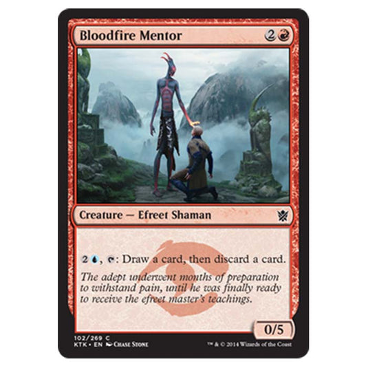 Magic the Gathering - Khans Of Tarkir - Bloodfire Mentor - 102/269