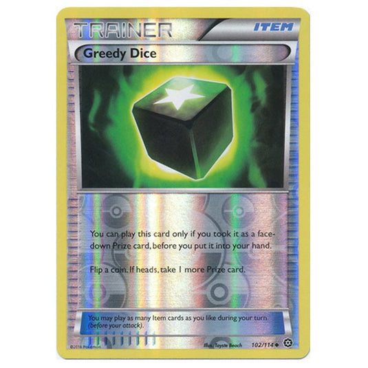 Pokemon - XY - Steam Siege - (Reverse Holo) Greedy Dice - 102/114