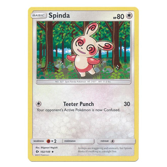 Pokemon - Sun & Moon - Base Set - Spinda - 102/149