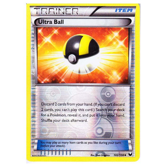 Pokemon - Black & White - Dark Explorers - (Reverse Holo) Ultra Ball - 102/108