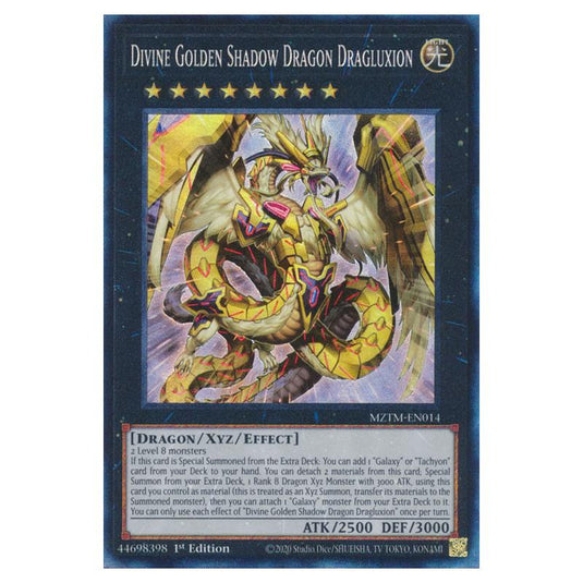 Yu-Gi-Oh! - Maze of the Master - Divine Golden Shadow Dragon Dragluxion (Collector's Rare) MZTM-EN014