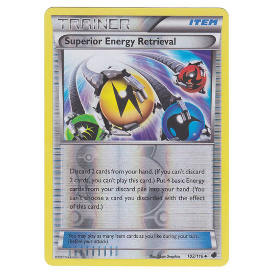 Pokemon - Black & White - Plasma Freeze - (Reverse Holo) Superior Energy Retrieval - 103/116