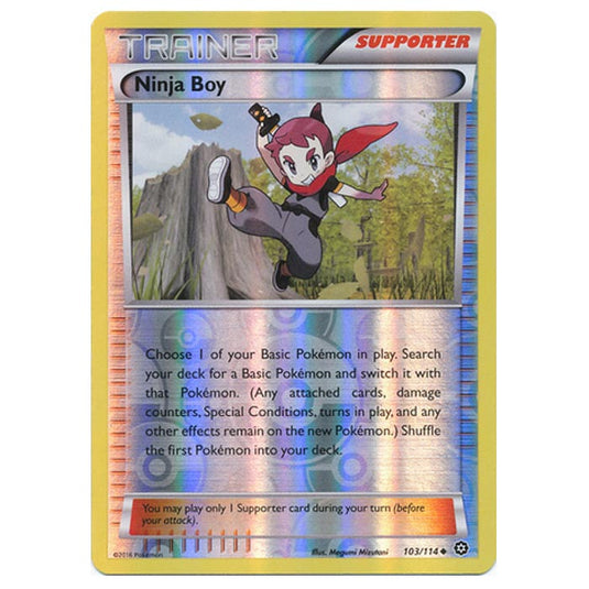 Pokemon - XY - Steam Siege - (Reverse Holo) Ninja Boy - 103/114