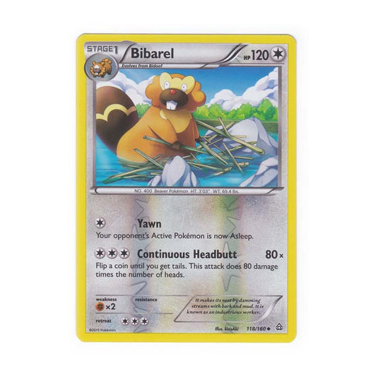Pokemon - XY Primal Clash - (Reverse Holo) - Bibarel - 118/160