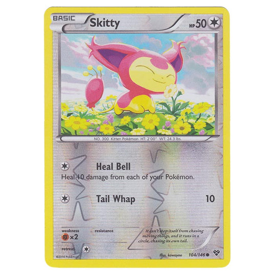 Pokemon - XY Base Set - (Reverse Holo) Skitty - 104/146