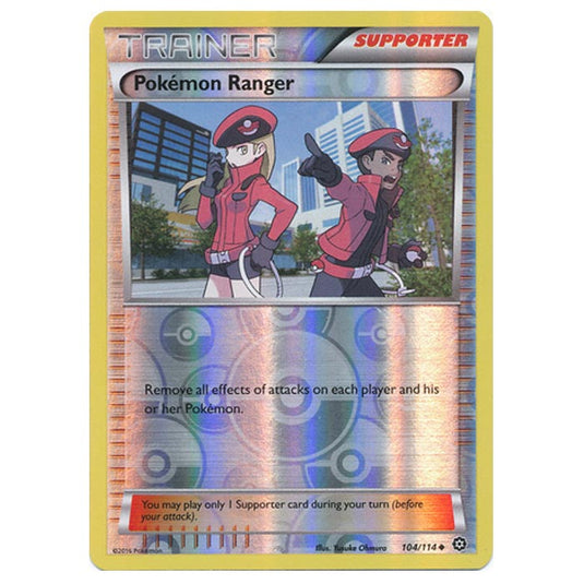 Pokemon - XY - Steam Siege - (Reverse Holo) Pokemon Ranger - 104/114