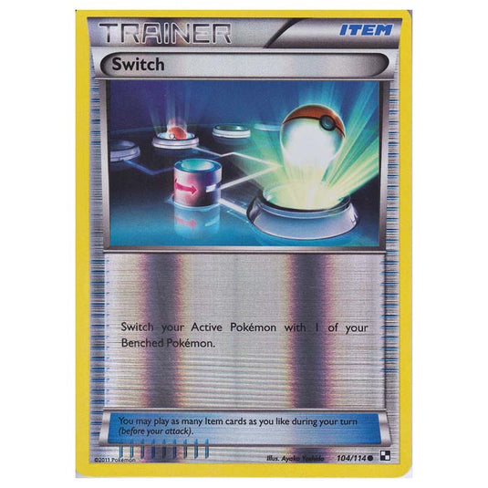 Pokemon - Black & White - (Reverse Holo) Switch 104/114