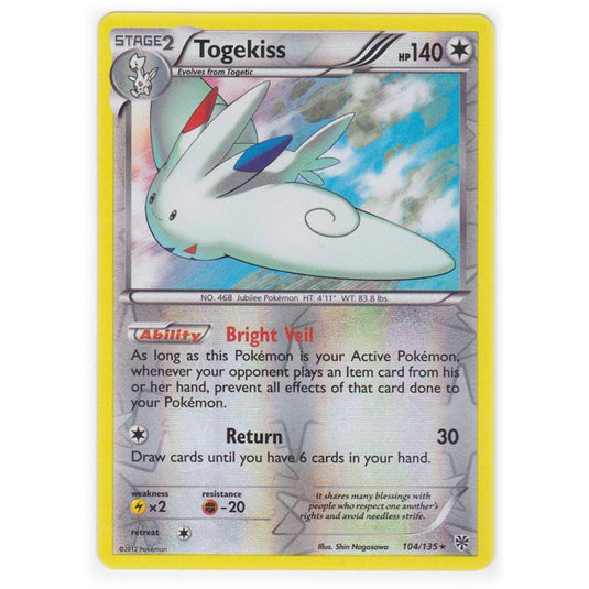 Pokemon - Black & White - Plasma Storm (Reverse Holo) - Togekiss - 104/135