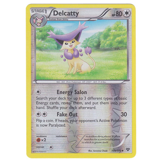 Pokemon - XY Base Set - (Reverse Holo) Delcatty - 105/146