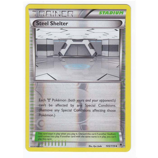 Pokemon - XY Phantom Forces - (Reverse Holo) - Steel Shelter - 105/119