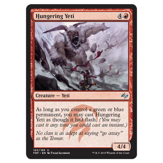 Magic the Gathering - Fate Reforged - Hungering Yeti - 105/185