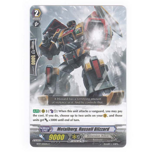 CFV - Blazing Perdition - Metalborg Russell Blizzard - 105/144