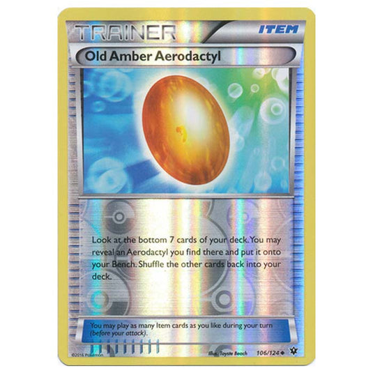 Pokemon - XY - Fates Collide (Reverse Holo) - Old Amber Aerodactyl - 106/124