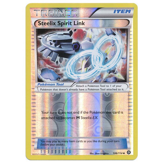 Pokemon - XY - Steam Siege - (Reverse Holo) Steelix Spirit Link - 106/114