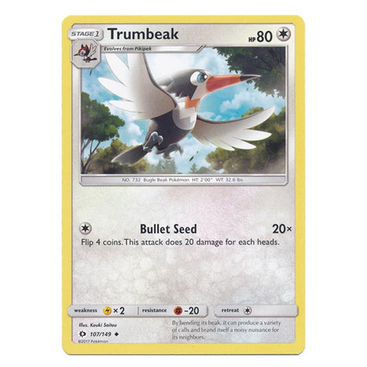 Pokemon - Sun & Moon - Base Set - Trumbeak - 107/149