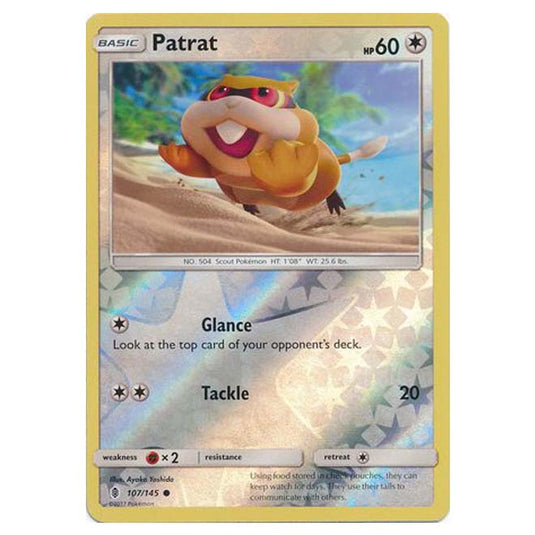 Pokemon - Sun & Moon - Guardians Rising - (Reverse Holo) - Patrat - 107/145