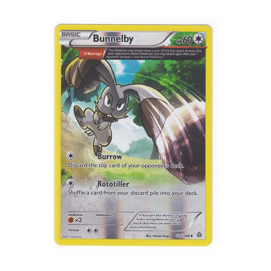 Pokemon - XY Primal Clash - (Reverse Holo) - Bunnelby - 121/160