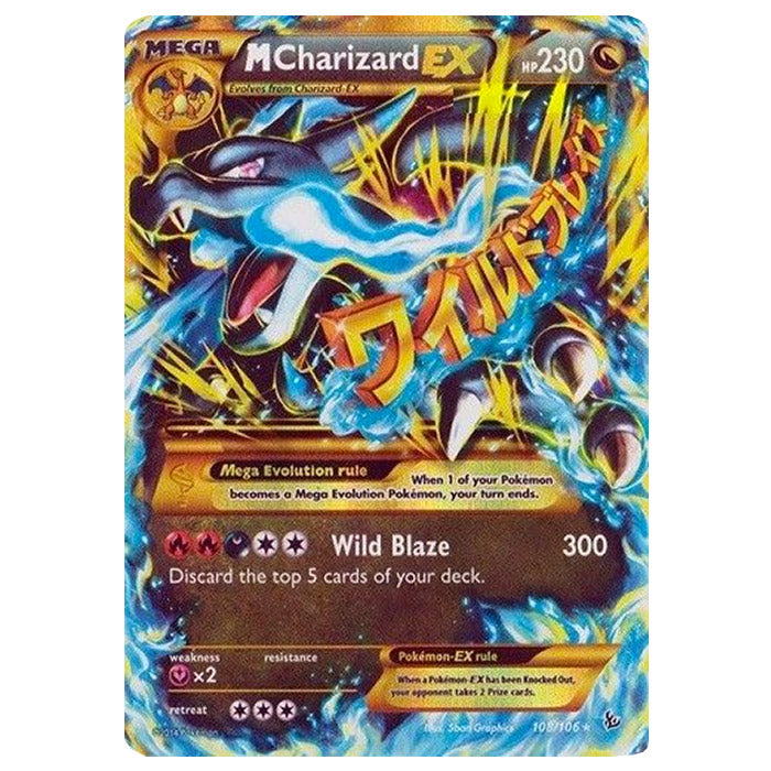 Pokemon - XY - Flashfire - Mega-Charizard-EX (Secret Rare) - 108/106 Pokemon - XY - Flashfire - Mega-Charizard-EX (Secret Rare) - 108/106