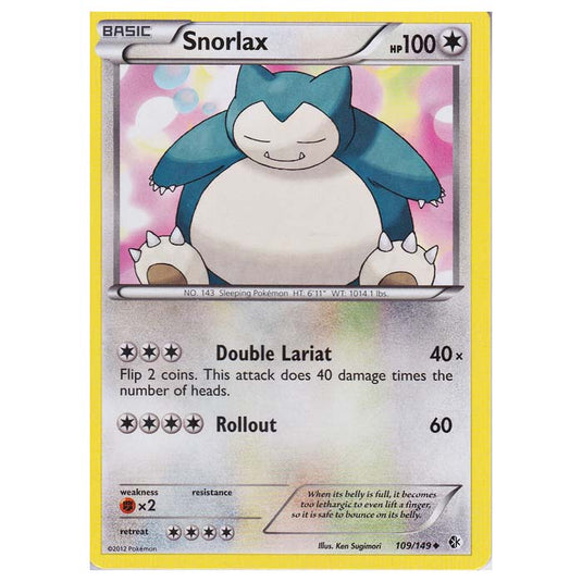 Pokemon - Black & White - Boundaries Crossed - Snorlax 109/149
