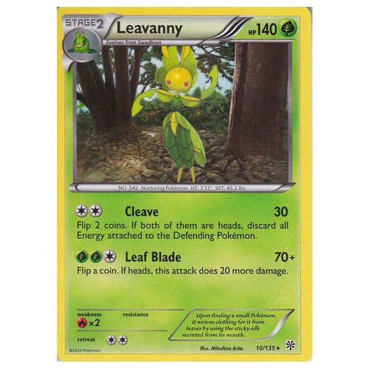 Pokemon - Black & White - Plasma Storm - Leavanny - 010/135