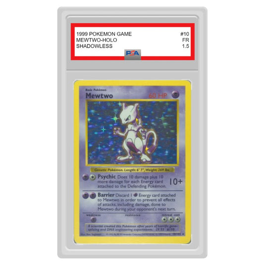 Pokemon - Base Set - Mewtwo (Shadowless) - 10/102 (Graded Card)