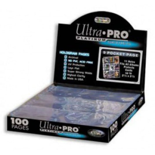 Ultra Pro - Secure Platinum - 9-Pocket Pages - (11 Hole) Display - (100 Pages)