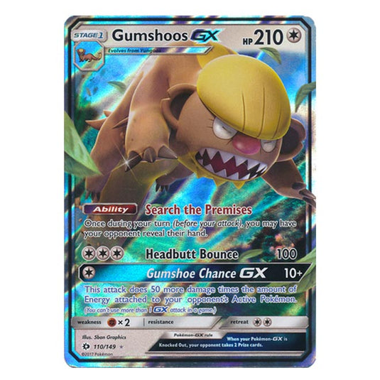 Pokemon - Sun & Moon - Base Set - Gumshoos-GX - 110/149