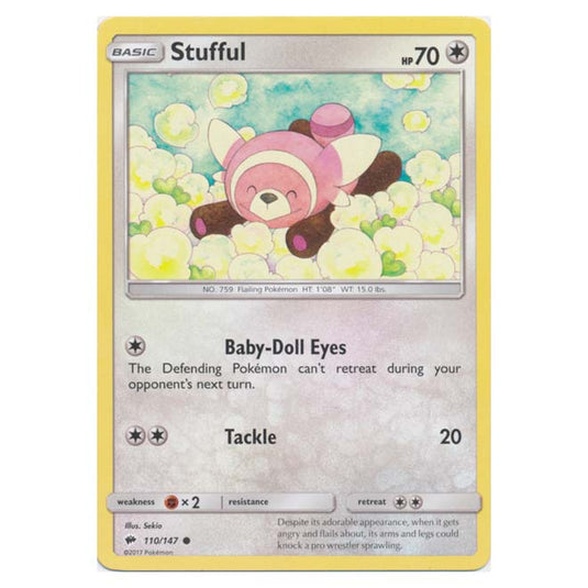 Pokemon - Sun & Moon - Burning Shadows - Stufful - 110/147