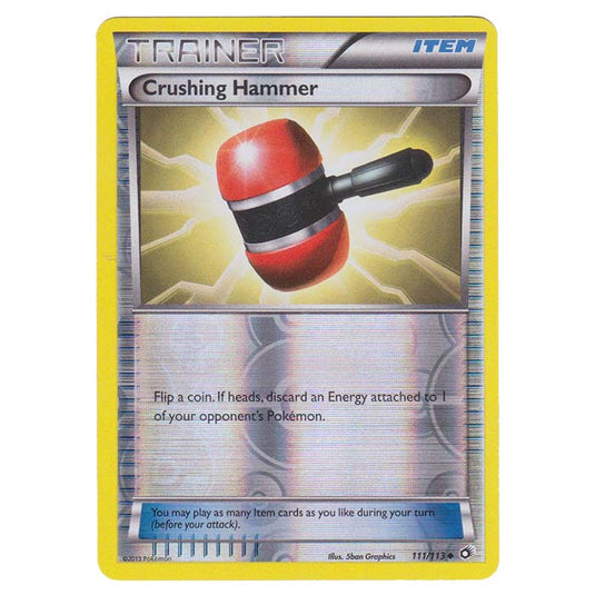 Pokemon - Black & White - Legendary Treasures - (Reverse Holo) Crushing Hammer - 111/113