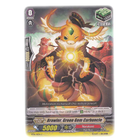 CFV - Legion Of Dragons & Blades - Brawler Green Gem Carbuncle - 111/144
