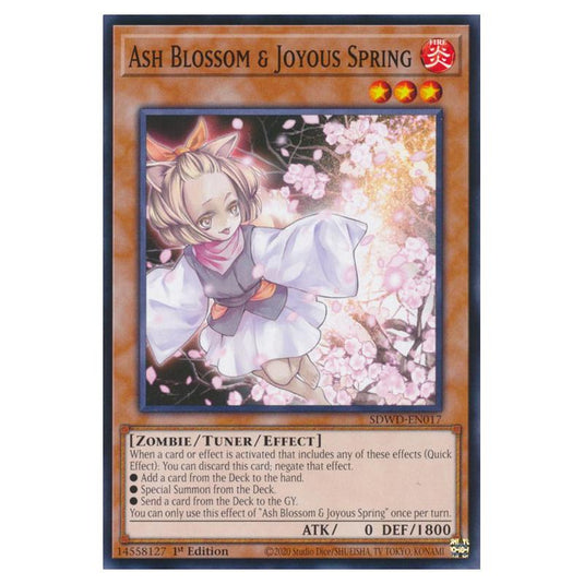 Yu-Gi-Oh! - Structure Deck - Blue-Eyes White Destiny - Ash Blossom & Joyous Spring (Common) SDWD-EN017