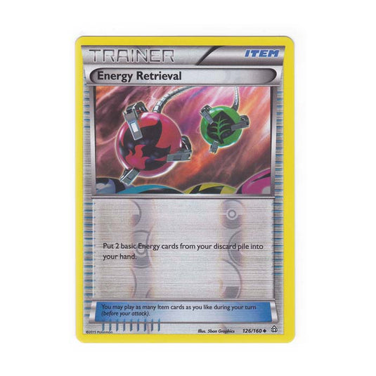 Pokemon - XY Primal Clash - (Reverse Holo) - Energy Retrieval - 126/160