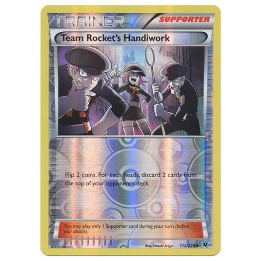 Pokemon - XY - Fates Collide (Reverse Holo) - Team Rocket's Handiwork - 112/124
