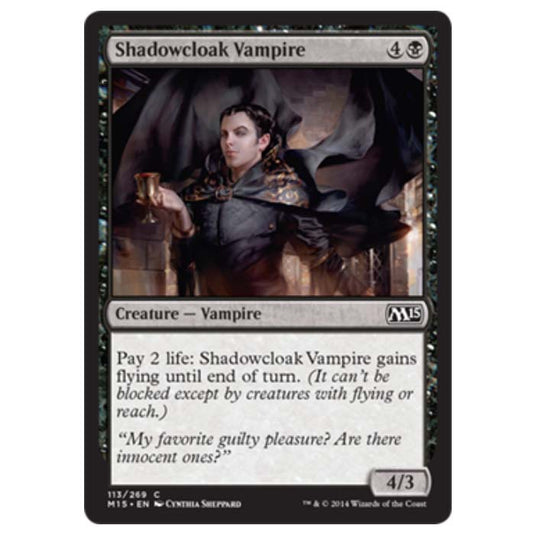 Magic the Gathering - M15 Core Set - Shadowcloak Vampire - 113/269