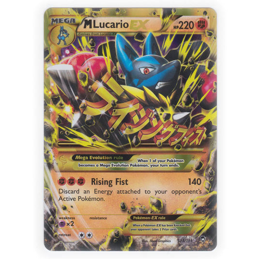 Pokemon - XY Furious Fists - Mega Lucario EX Secret Rare - 113/111