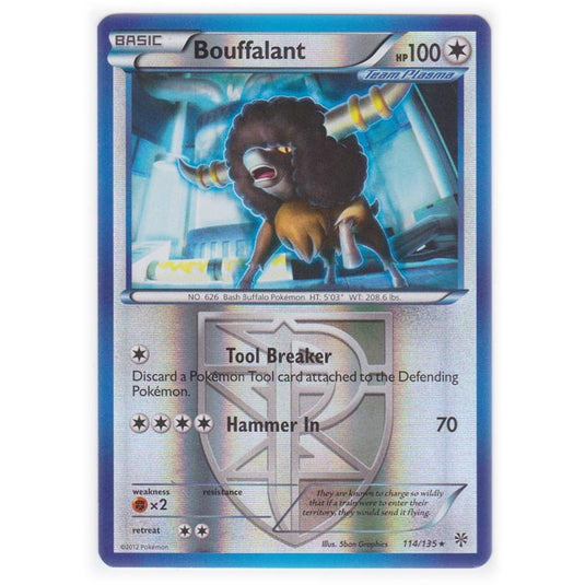 Pokemon - Black & White - Plasma Storm (Reverse Holo) - Bouffalant - 114/135