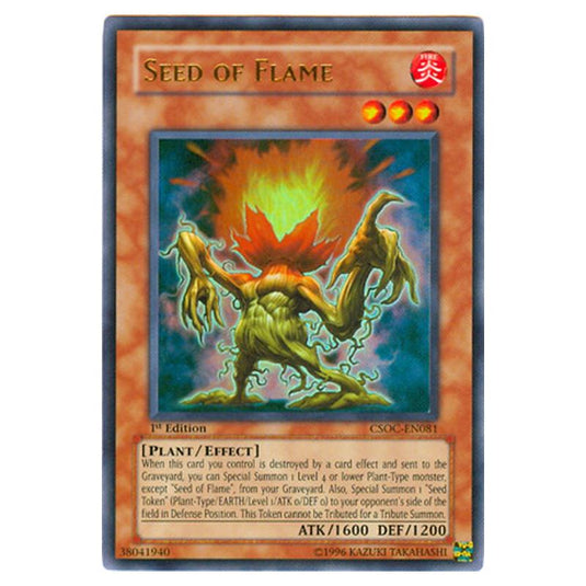 Yu-Gi-Oh! - Crossroads of Chaos - Seed of Flame (Ultra Rare) CSOC-EN081