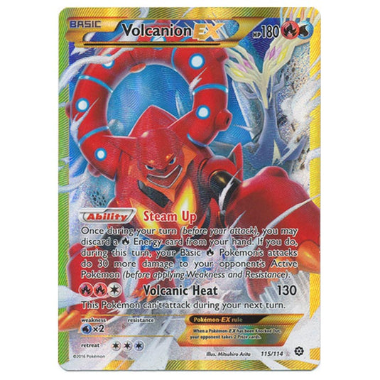 Pokemon - XY - Steam Siege - Volcanion (Secret Rare) - Full Art - 115/114