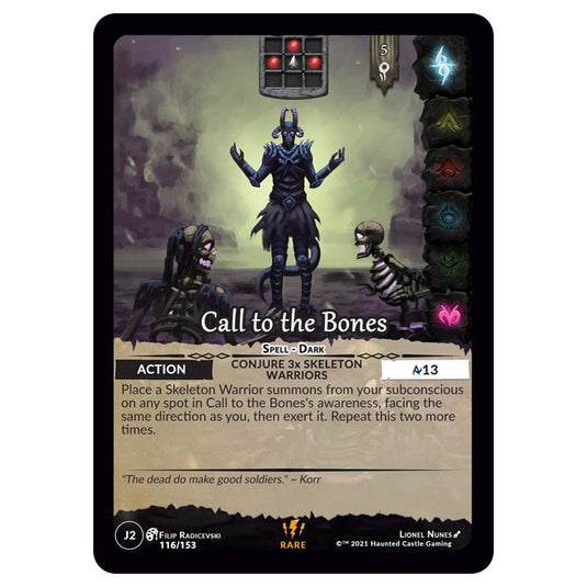 Genesis Battle of Champions - Welcome to Jaelara - Call to the Bones (Rare) J2116