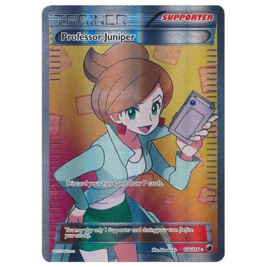 Pokemon - Black & White - Plasma Freeze - Professor Juniper - 116/116