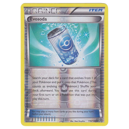 Pokemon - XY Base Set - (Reverse Holo) Evosoda - 116/146