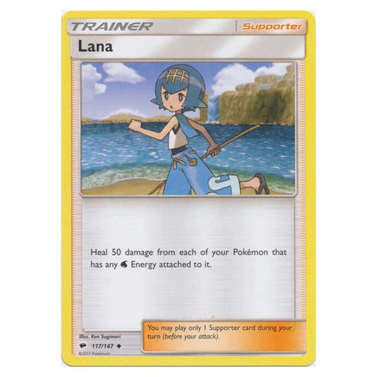 Pokemon - Sun & Moon - Burning Shadows - Lana - 117/147