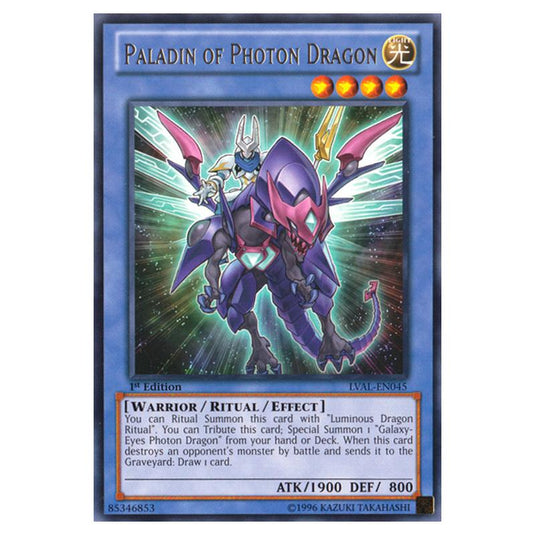 Yu-Gi-Oh! - Legacy of the Valiant - Paladin of Photon Dragon (Rare) LVAL-EN045