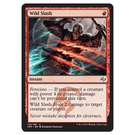 Magic the Gathering - Fate Reforged - Wild Slash - 118/185