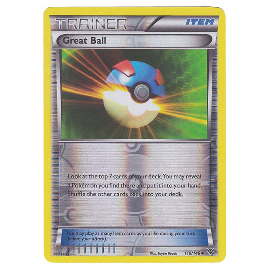 Pokemon - XY Base Set - (Reverse Holo) Great Ball - 118/146