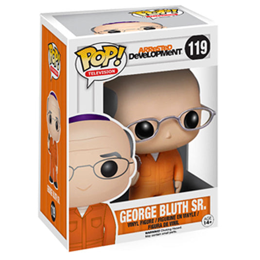 Funko POP! - Arrested Development - #119 George Bluth Sr. in Prison Outfit Figure